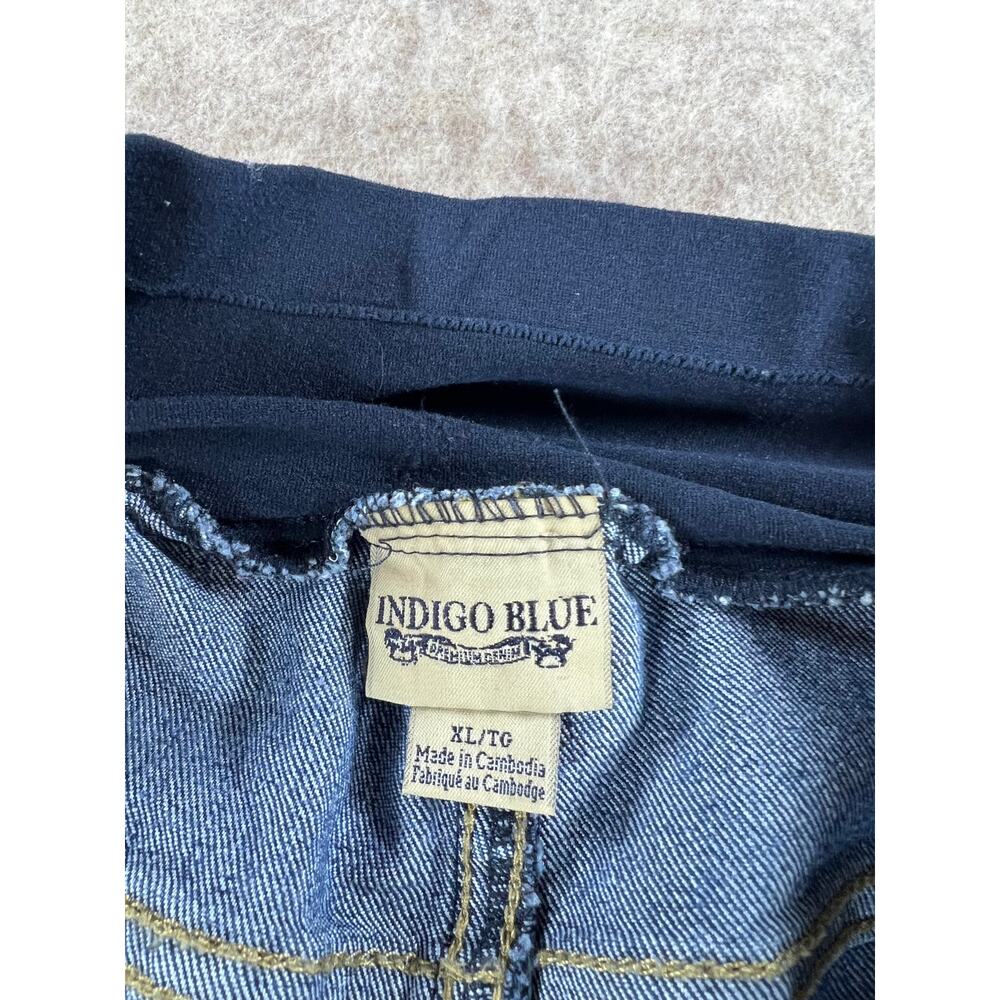 Motherhood Maternity Indigo Blue Secret Fit Belly Boot Cut Jeans Size XL Petite - Picture 6 of 7